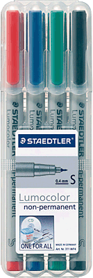 Staedtler Folienschreiber 311/311 WP4 sortiert Inh.4