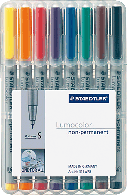 Staedtler Folienschreiber 311/311 WP8 sortiert Inh.8