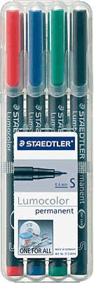 Staedtler Folienschreiber 313/313 WP4 sortiert Inh.4