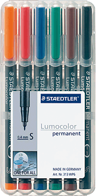 Staedtler Folienschreiber 313/313 WP6 sortiert Inh.6