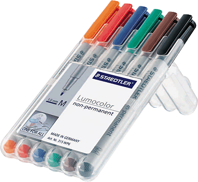 Staedtler Folienschreiber 315/315 WP6 M sortiert Inh.6