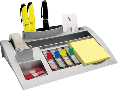 Post-it Schreibtischorganizer/C50 silberfarben