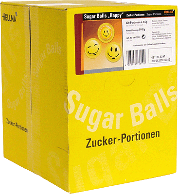 Hellma Sugar Balls Happy/40013310 3,6g Inh.400