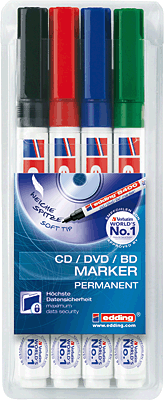 edding CD Marker 8400-4 S/4-8400-4 Inh.4