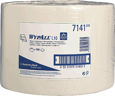 Wypall Wischtücher/7141 23,5x38cm weiß AIRFLEX Material 1x25g/m² Inh.1.500 Blatt