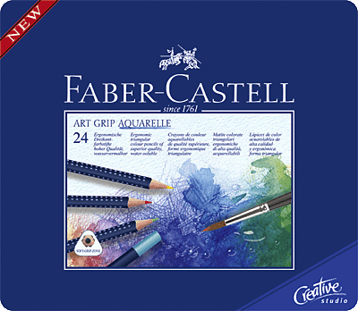 FABER-CASTELL Aquarell-Stifte ART GRIP/114224 Inh.24
