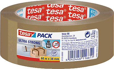 Tesa Packband PVC braun/57175-00000-02 38mm x 66m