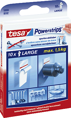 Tesa Powerstrips large/58000-00102-00 weiß Inh.10 Strips