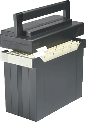 Elba Hängebox go-set-go/80492SW für DIN A4 schwarz Polystyrol