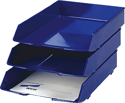 HAN Briefkorb WAVE /1028-14 C4 blau Kunststoff