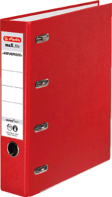 Herlitz Doppelordner PP A5, rot/10842268