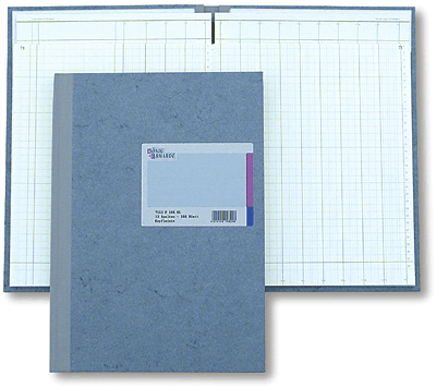 K + E Spaltenbuch Deckenband/8611062-7106P96KL DIN A4 hellblau 6 Spalten Inh.96 Blatt