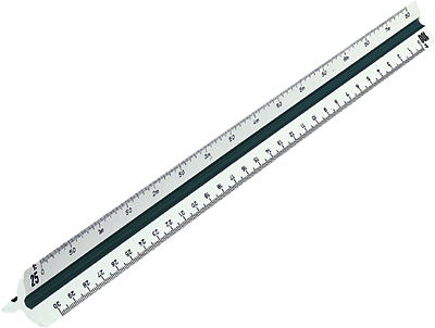 Rumold Dreikantmaßstab 150/150KE/2/30 30 cm weiß Kunststoff berufsschule 2