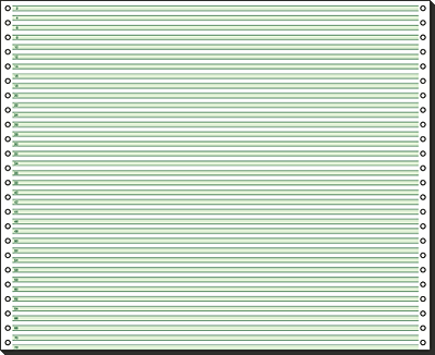 Sigel Computerpapier endlos/12371 A3 quer grüne Lesestreifen 60/0/0g/qm Inh.2000