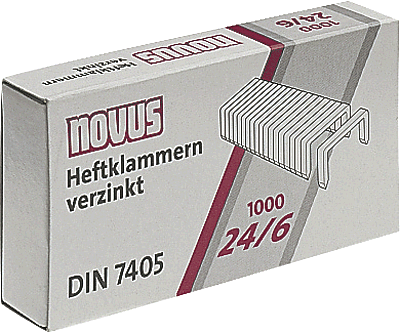 Novus Heftklammern/040-0158             24/6 DIN Inh.1000