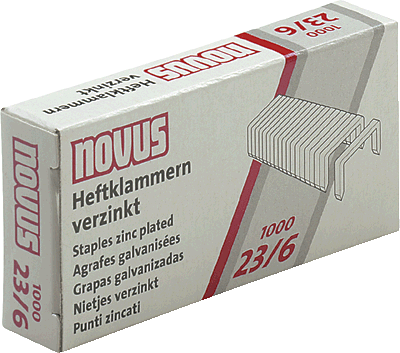 Novus Heftklammern/042-0039             23/6 Inh.1000