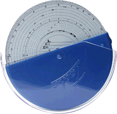 RNK Diagrammscheiben-Sammelbehälter/3099 Ø14 cm blau für 100 Scheiben