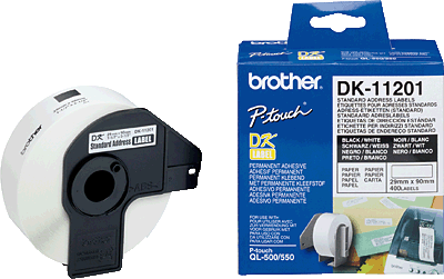 Brother Einzeletiketten/DK11201 29 x 90 mm Inh.400