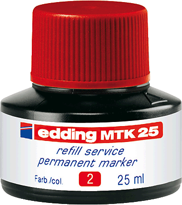 Edding Tusche/4-MTK25002 rot Inhalt 25 ml Inh.1