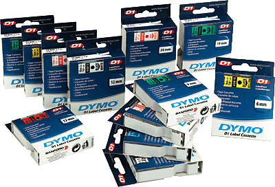 Dymo Schriftbänder D1/S0720680 schw./weiß 9x7