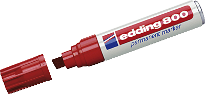 Edding Permanentmarker 800/4-800002 rot