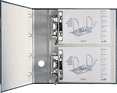 Leitz Ordner 2 x A5 quer/1092-00-00 285x318mm schwarz