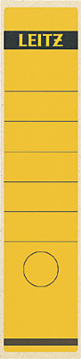 Leitz Rückenschilder breit/lang Großpackung/1640-10-15 61x285mm gelb Inh.100