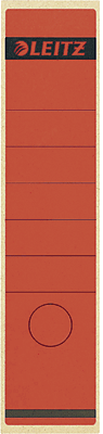 Leitz Rückenschilder - Großpackung/1640-10-25 61x285mm rot Inh.100