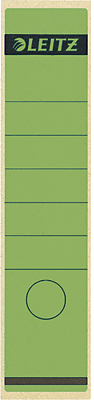 Leitz Rückenschilder breit/lang Großpackung/1640-10-55 61x285mm grün Inh.100
