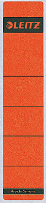 Leitz Rückenschilder schmal/kurz/1643-00-25 39x191mm rot Inh.10