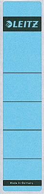 Leitz Rückenschilder schmal/kurz/1643-00-35 39x191mm blau Inh.10