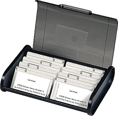 Multiform Trennplatten für Visitenkartenbox/68441D 0 lichtgrau Inh.8