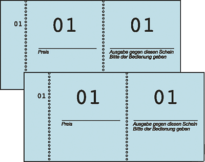 Zweckform Nummernblöcke/869 105x53mm sortiert 1-1000 Nummernblock Inh.1000 Blatt