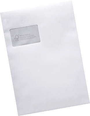 Mailmedia Versandtasche FSC Mix/276877 B4   weiß ohne Fenster 120 g/qm Inh.250