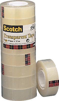 Scotch Klebeband 550/5501233 33m x 12mm transparent 26 mm