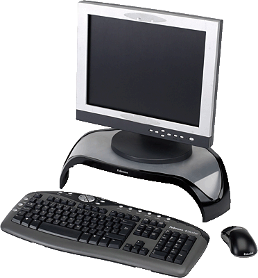 Fellowes Monitorständer Smart Suites/8020101 477 x 103 x 330 mm schwarz / silber