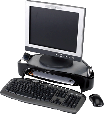 Fellowes Monitorständer Smart Suites/8020801 478 x 102 x 328 mm schwarz / silber