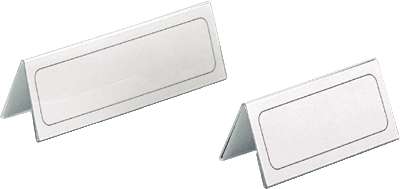 Durable Tischnamensschilder/8050-19 61/122 x 150 mm farblos Inh.25