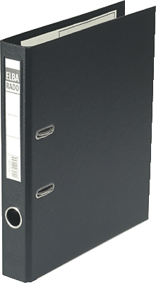 Elba Ordner rado-Plast/10494SW für DIN A4 schwarz PVC