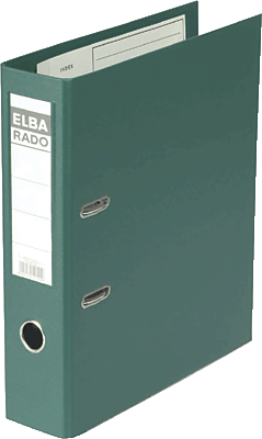 Elba Ordner rado-Plast/10497GN für DIN A4 grün PVC