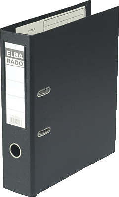 Elba Ordner rado-Plast/10497SW für DIN A4 schwarz PVC