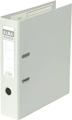 Elba Ordner rado-Plast/10497GR für DIN A4 grau PVC