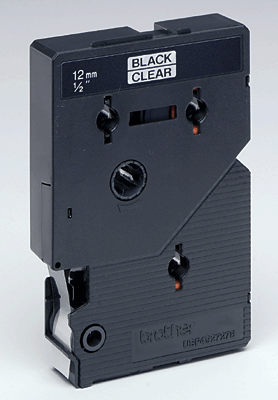 Brother Schriftbandkassetten TC/TC101 12mm transp/schwarz