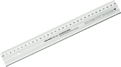 Rumold Schneide-Lineale/639/30 30 cm silber Aluminium