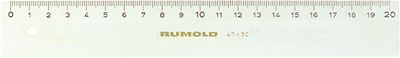 Rumold Büro- und Technikerlineale/FL47-100 100 cm transparent Plexiglas