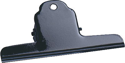 Alco Briefklemmer/770-11 75 mm schwarz Metall