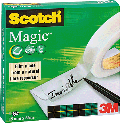 Scotch Magic Klebeband 810/M8101966 66m x 19mm matt 76 mm