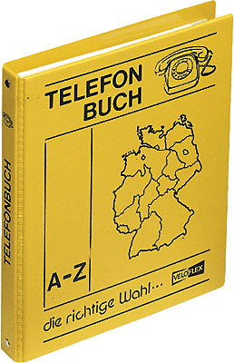 Veloflex Telefonringbuch/5158000 DIN A5 gelb PP-Leinenstruktur