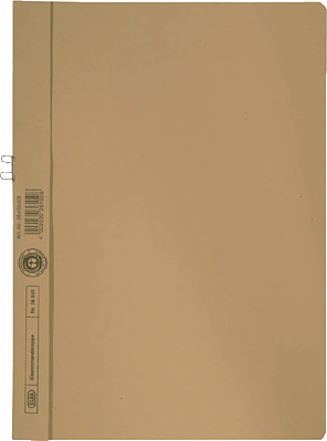 Elba Klemmmappen/36450GB für DIN A4 gelb Manilakarton (RC) 250 g/m²