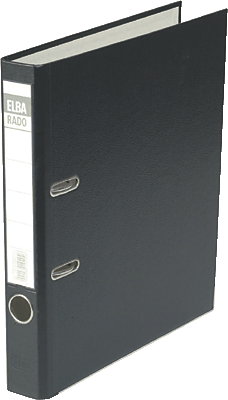 Elba Ordner rado-Lux Brillant/10414SW für DIN A4 schwarz